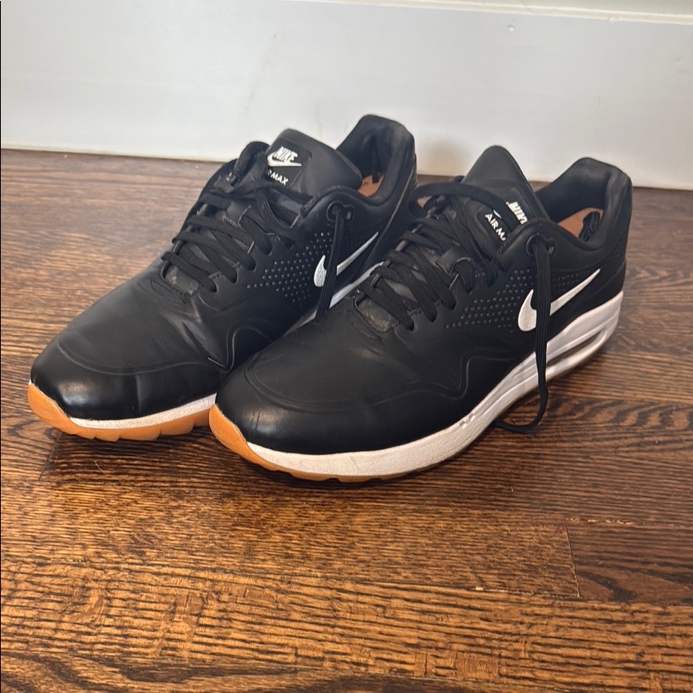 Nike Air Max 1 G Golf Shoes – Black/White/Gum – Men’s Size 12
